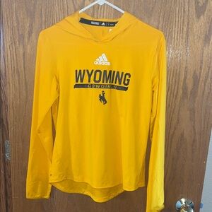 Adidas Wyoming Cowgirls Gold Hoodie